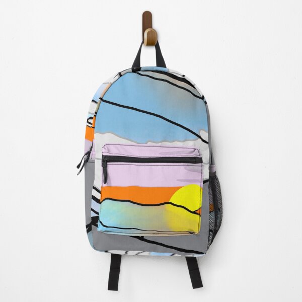 Item preview, Abstract Sunrise mountain top designed and sold by HibouMagique.