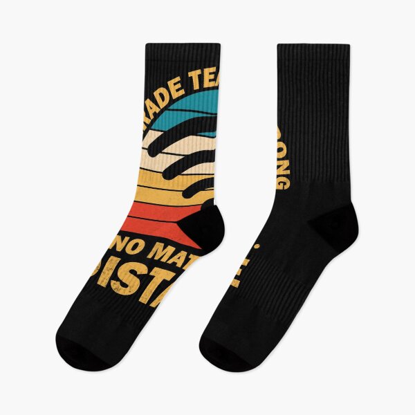 Item preview, 8th Grade Teacher Strong No Matter The Distance Retro WiFi designed and sold by TheMattDesigns.