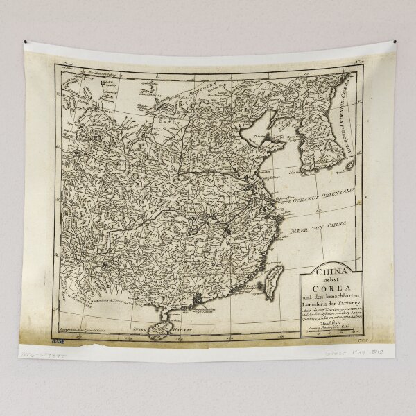 Item preview, Map of China and Korea (1708-1717) designed and sold by allhistory.
