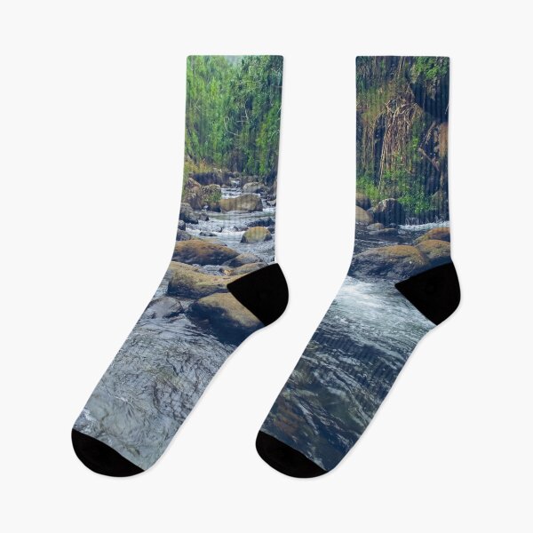Item preview, river and rock in the forest with green tree at Kauai, Hawaii designed and sold by Mrvell.