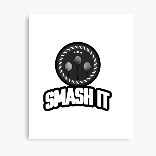 Badminton Smash It smart professional logo Canvas Print