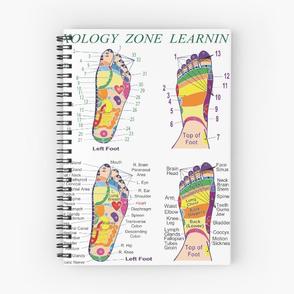 Item preview, Foot Reflexology Zone Learning Chart designed and sold by heartsforlove.
