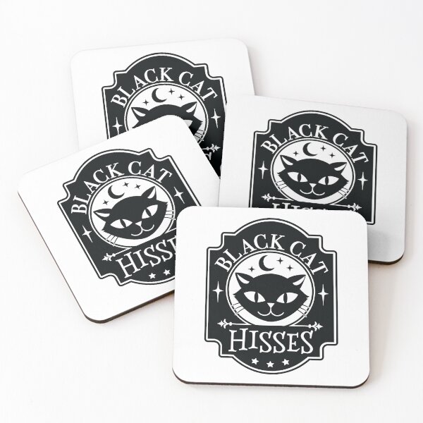 Item preview, Black Cat Hisses Halloween  designed and sold by CompassandCrate.