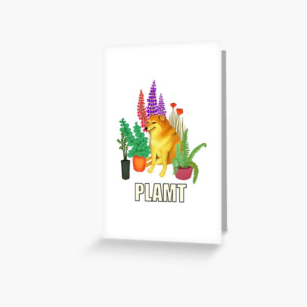 Item preview, Cheems and plamt designed and sold by vieno.