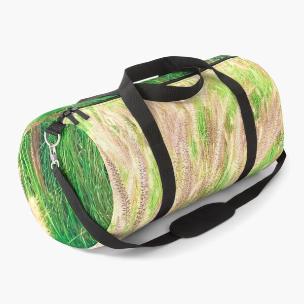 Item preview, closeup green grass field texture abstract with grass flowers designed and sold by Mrvell.