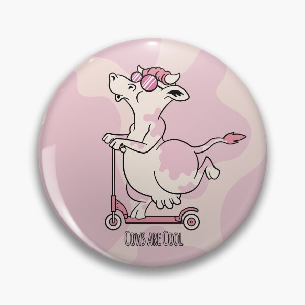 Artikelvorschau, Coole rosa Kuh auf Roller entworfen und verkauft von StuffbyWiz.
