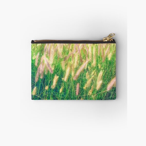 Item preview, closeup green grass field texture with grass flowers designed and sold by Mrvell.