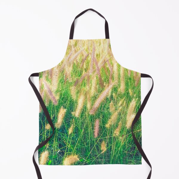Item preview, closeup green grass field texture with grass flowers designed and sold by Mrvell.