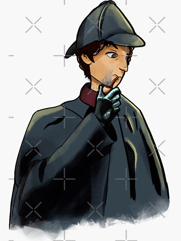 80s Sherlock Holmes Sticker For Sale By Mapherpineda Redbubble