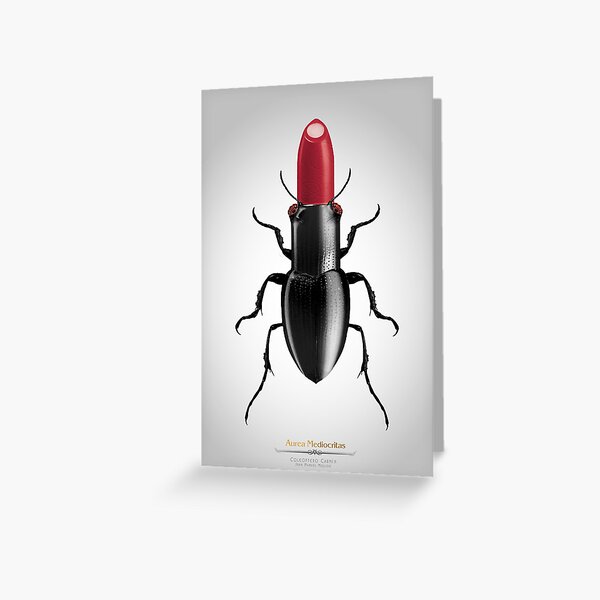 Coleóptero Carmín Greeting Card