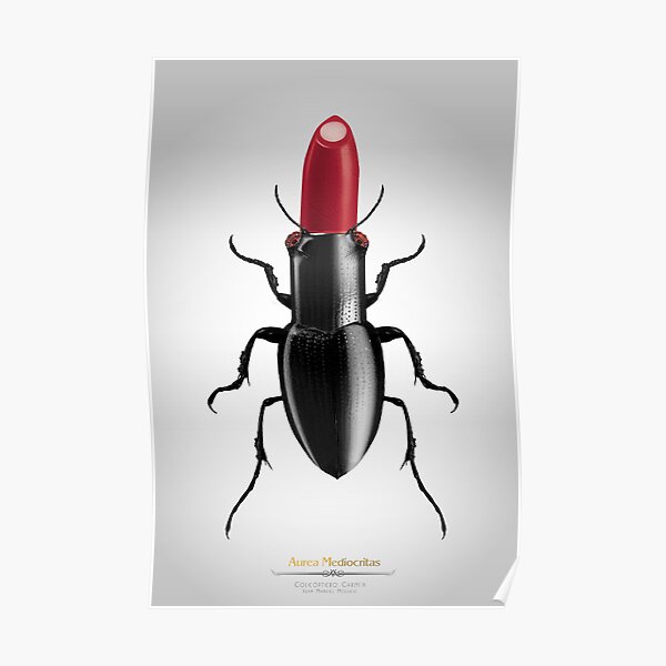 Coleóptero Carmín Poster