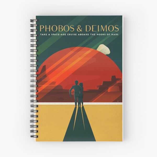Item preview, Phobos Deimos Mars Travel Advertisement designed and sold by vintagerepros.