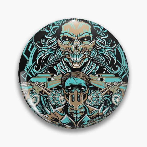 Item preview, HORROR ILLUSTRATED POST APOC ROBOT SKULL designed and sold by HorrorIllustrat.
