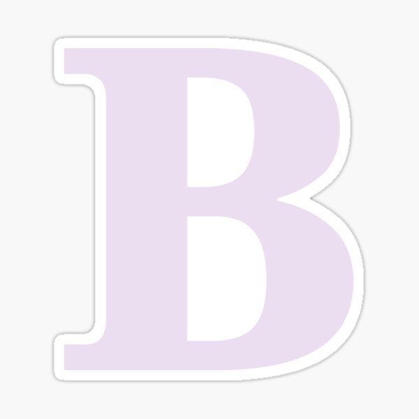 "Lilac Letter B" Sticker For Sale By DevineDesignz | Redbubble