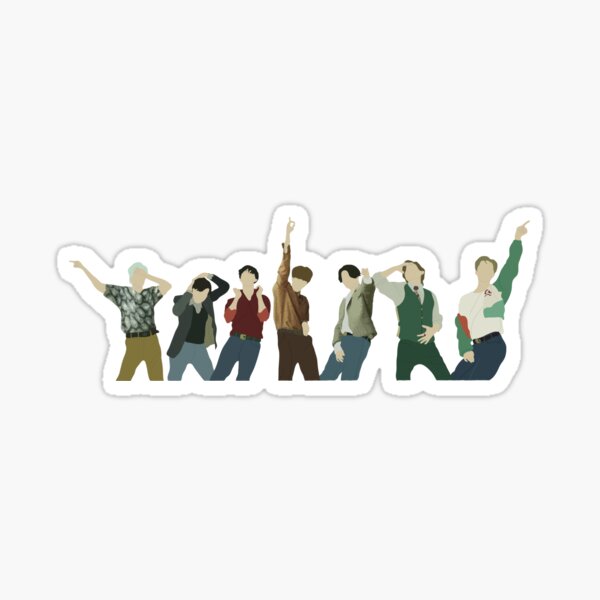 bts stickers redbubble