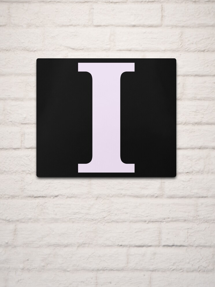 Printable Solid Black Letter I Silhouette