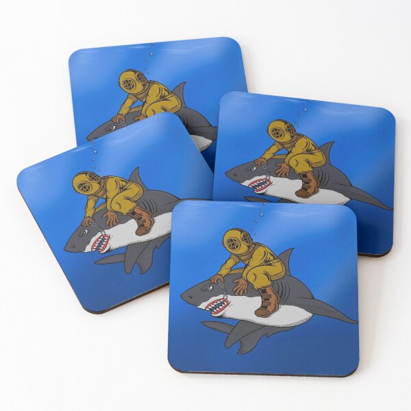 Item preview, Diver and Shark designed and sold by joebarondesign.