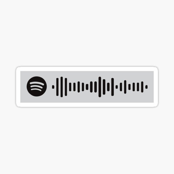 Humble By Kendrick Lamar Spotify Scan Code Sticker By Zyeloa Redbubble - humble kendrick lamar roblox id