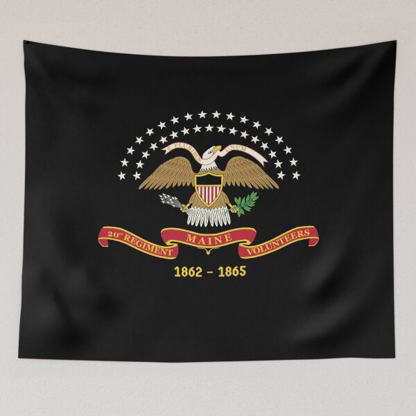 Item preview, Civil War 20th Maine Volunteer Infantry Flag designed and sold by Adam Howard.