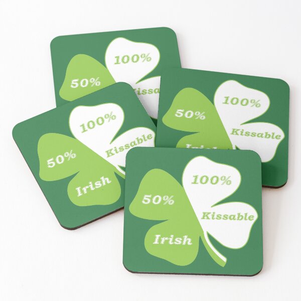 Item preview, 50% Irish, 100% Kissable designed and sold by CM-PD.