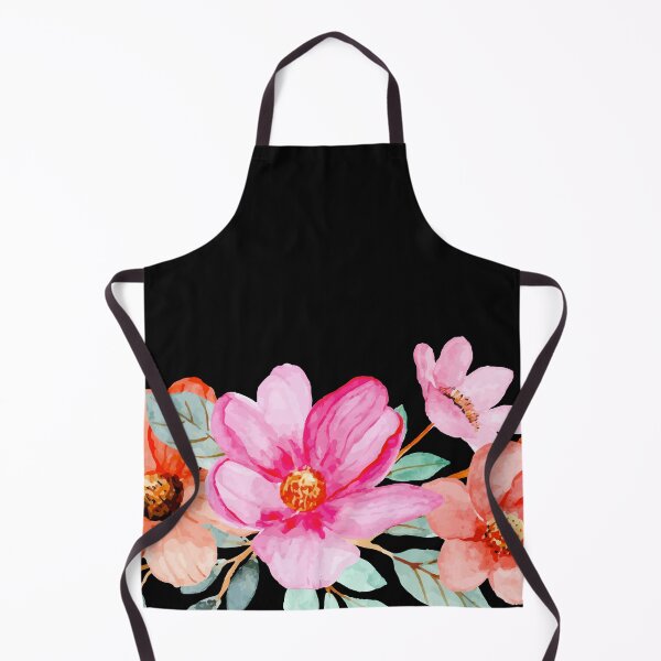 Item preview, Watercolor Pink Flowers Summer Mask designed and sold by Marstore.