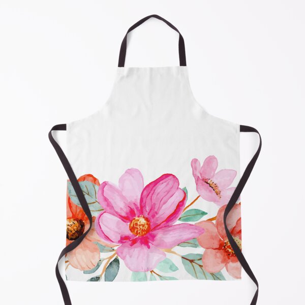 Item preview, Watercolor Pink Flowers Summer Mask designed and sold by Marstore.