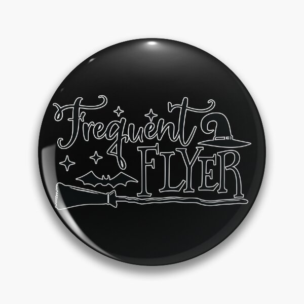 Item preview, Frequent Flyer Funny Halloween Witch design designed and sold by CompassandCrate.