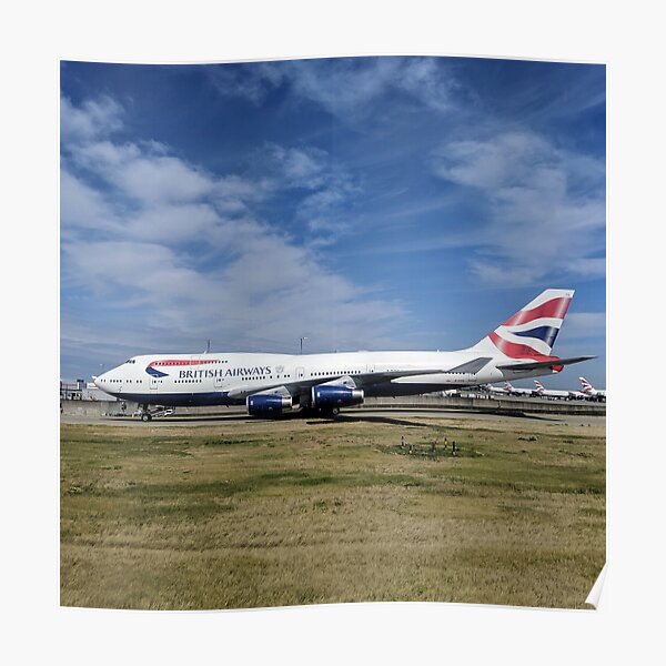 Jumbo Posters Redbubble - flybe 747 400 roblox