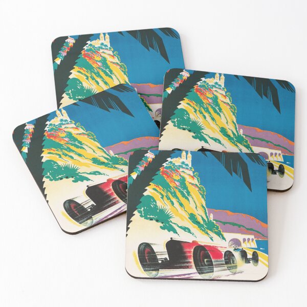 Item preview, Monaco Grand Prix Vintage Racing Poster designed and sold by vintagevivian.