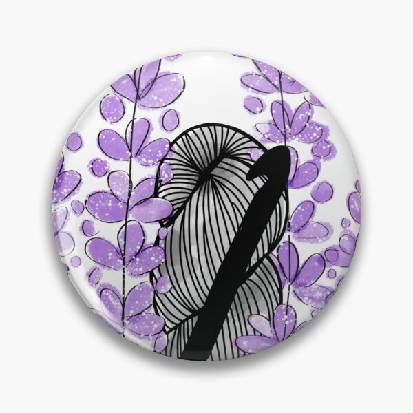 Item preview, Watercolor lavender yarn and crochet hook designed and sold by hellohappy.