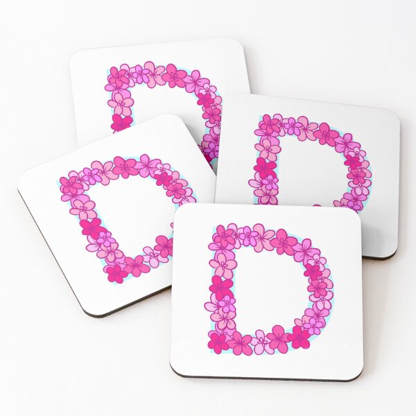 Item preview, Pink Floral Letter D designed and sold by collagexemma.