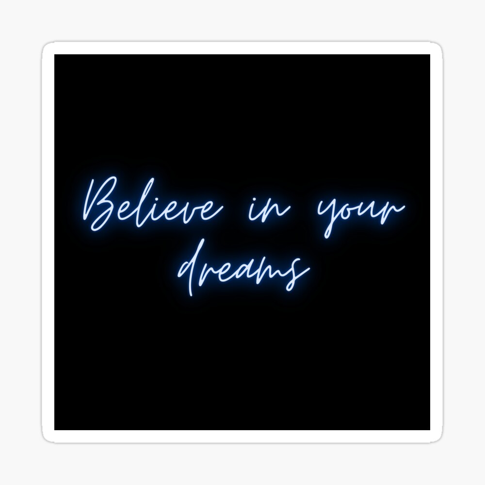 Poster Citation De Neon Bleu Par Jessydesigns Redbubble