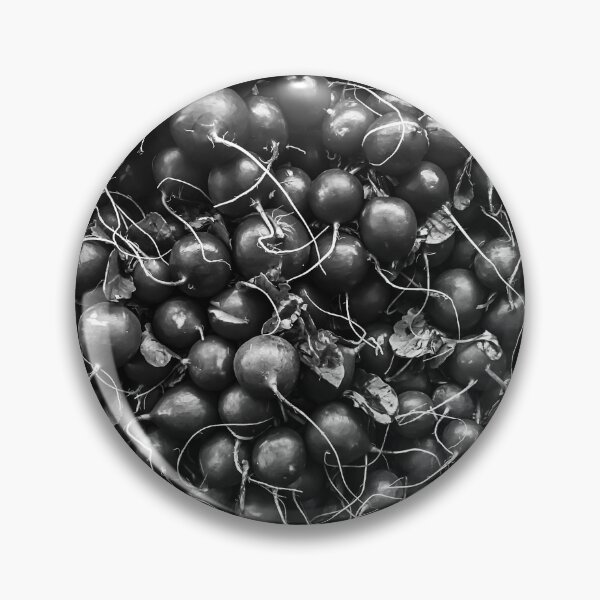 Item preview, closeup fresh radish texture background in black and white designed and sold by Mrvell.