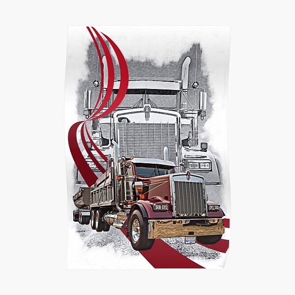 Kenworth End Dump Poster For Sale By Rharrisphotos Redbubble 6278
