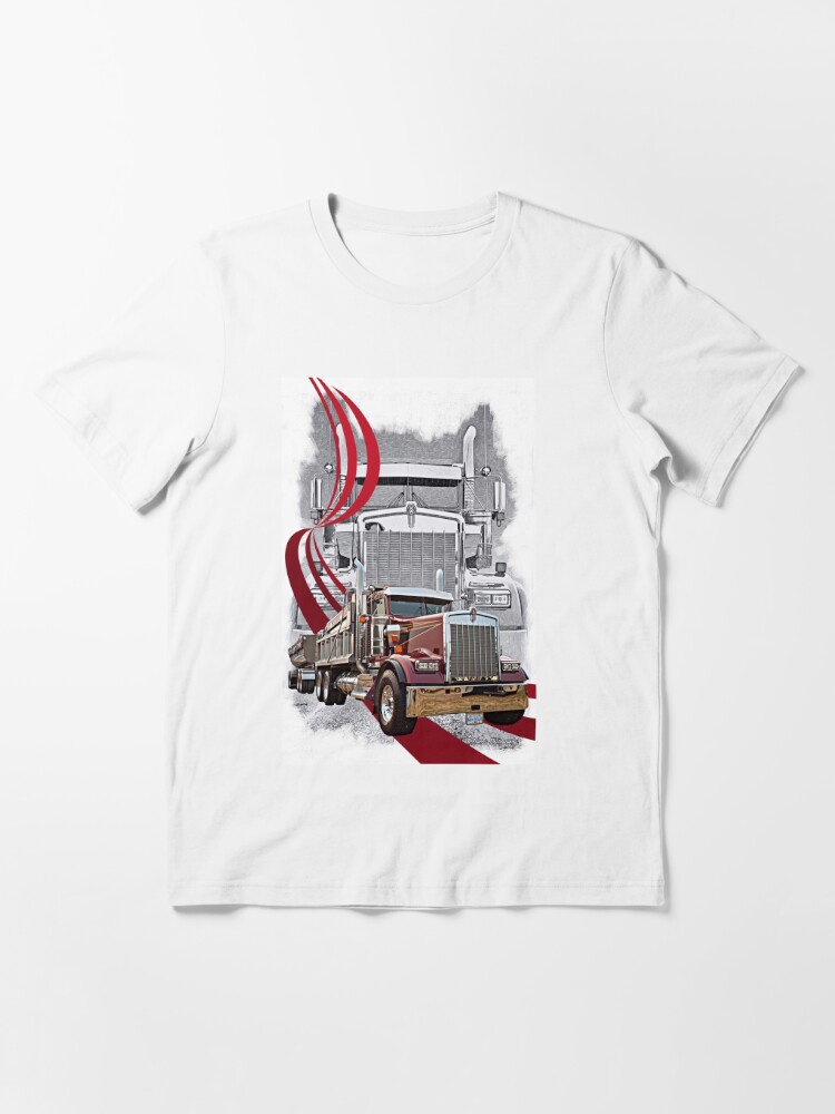 Kenworth End Dump T Shirt For Sale By Rharrisphotos Redbubble Big Rigs T Shirts Semi T 9006