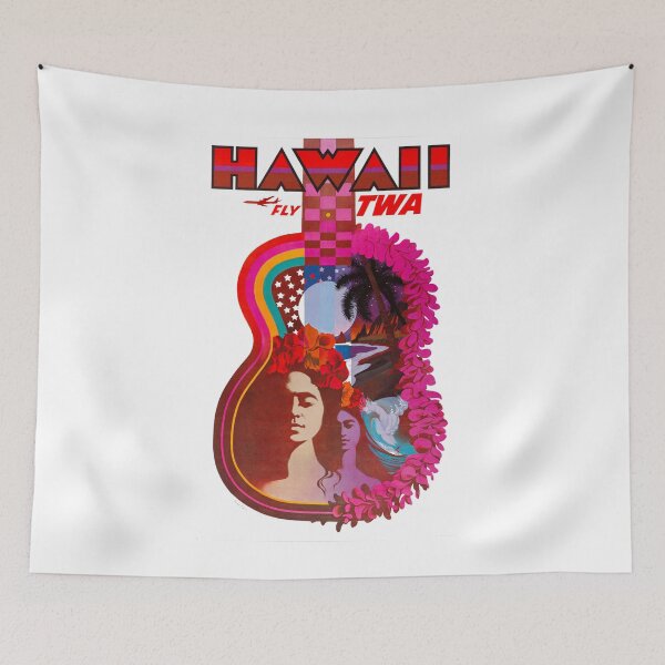 Item preview, Vintage Fly TWA - Hawaii Travel Advertisement designed and sold by vintagerepros.