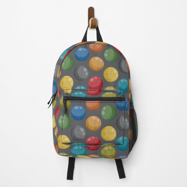 Item preview, Bocce Ball (Lawn bowling) | Colorful on Charcoal designed and sold by Aubergine Designs.