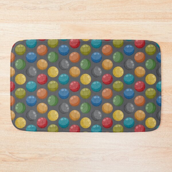 Item preview, Bocce Ball (Lawn bowling) | Colorful on Charcoal designed and sold by Aubergine Designs.