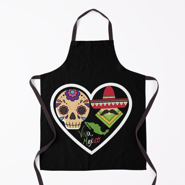 Item preview, Viva Mexico heart folklore country design designed and sold by Adri Graterol.