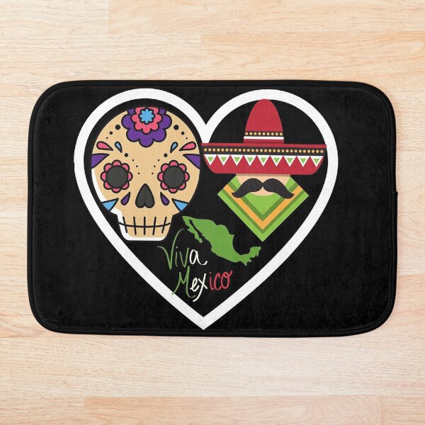 Item preview, Viva Mexico heart folklore country design designed and sold by Adri Graterol.