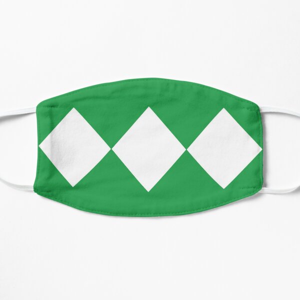 Mighty Morphin Power Rangers Green Ranger Design Flat Mask