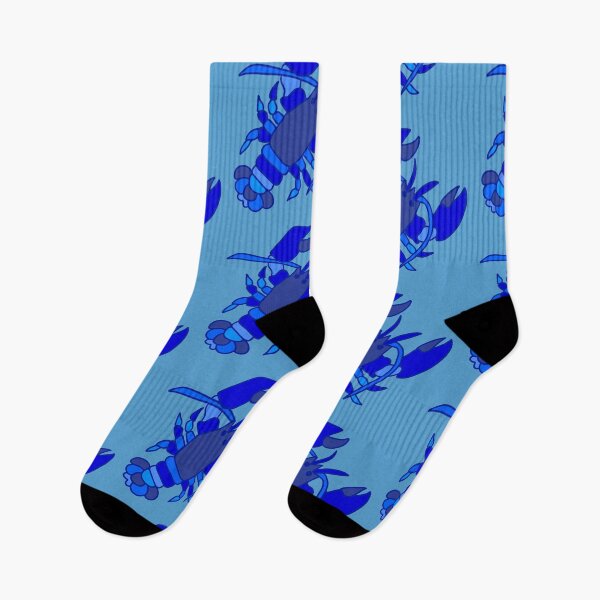 Item preview, Blue Color Block Lobster  designed and sold by Emily Boynton.