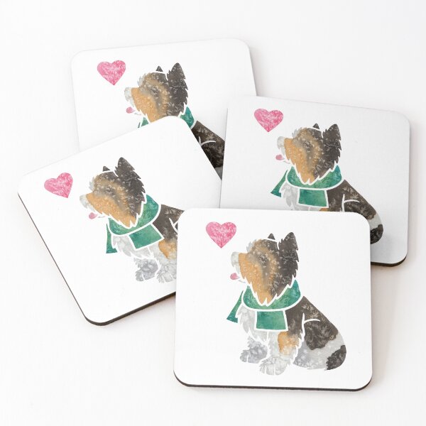 Item preview, Watercolour Biewer (Yorkshire) Terrier  designed and sold by animalartbyjess.