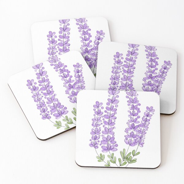 Item preview, Watercolor Lavender Flowers designed and sold by hellohappy.