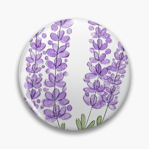 Item preview, Watercolor Lavender Flowers designed and sold by hellohappy.
