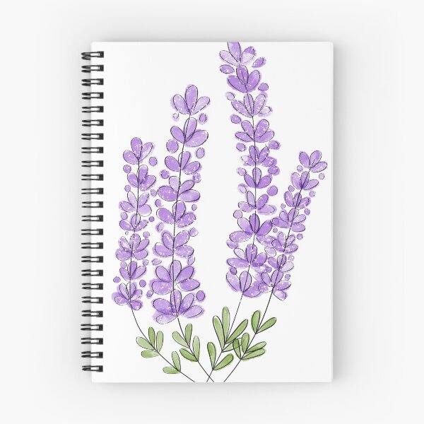 Item preview, Watercolor Lavender Flowers designed and sold by hellohappy.
