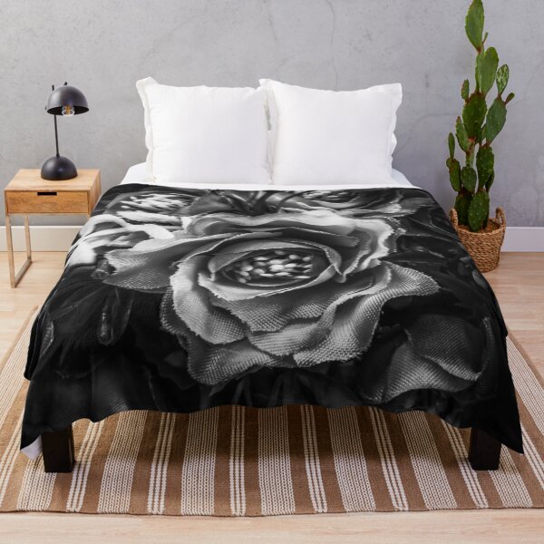 Item preview, closeup roses texture background in black and white designed and sold by Mrvell.