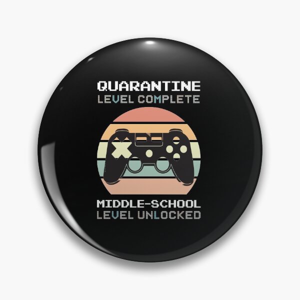 Item preview, Quarantine Level Complete Middle-school Level Unlocked Gamer Gift designed and sold by Dream-bubble.