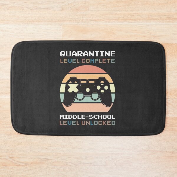 Item preview, Quarantine Level Complete Middle-school Level Unlocked Gamer Gift designed and sold by Dream-bubble.