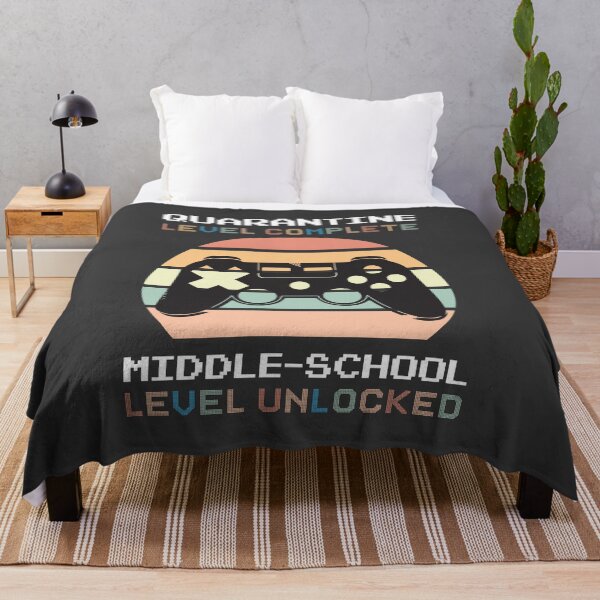 Item preview, Quarantine Level Complete Middle-school Level Unlocked Gamer Gift designed and sold by Dream-bubble.
